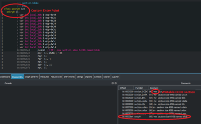  Custom entry point and writable CODE section (Image: G DATA)