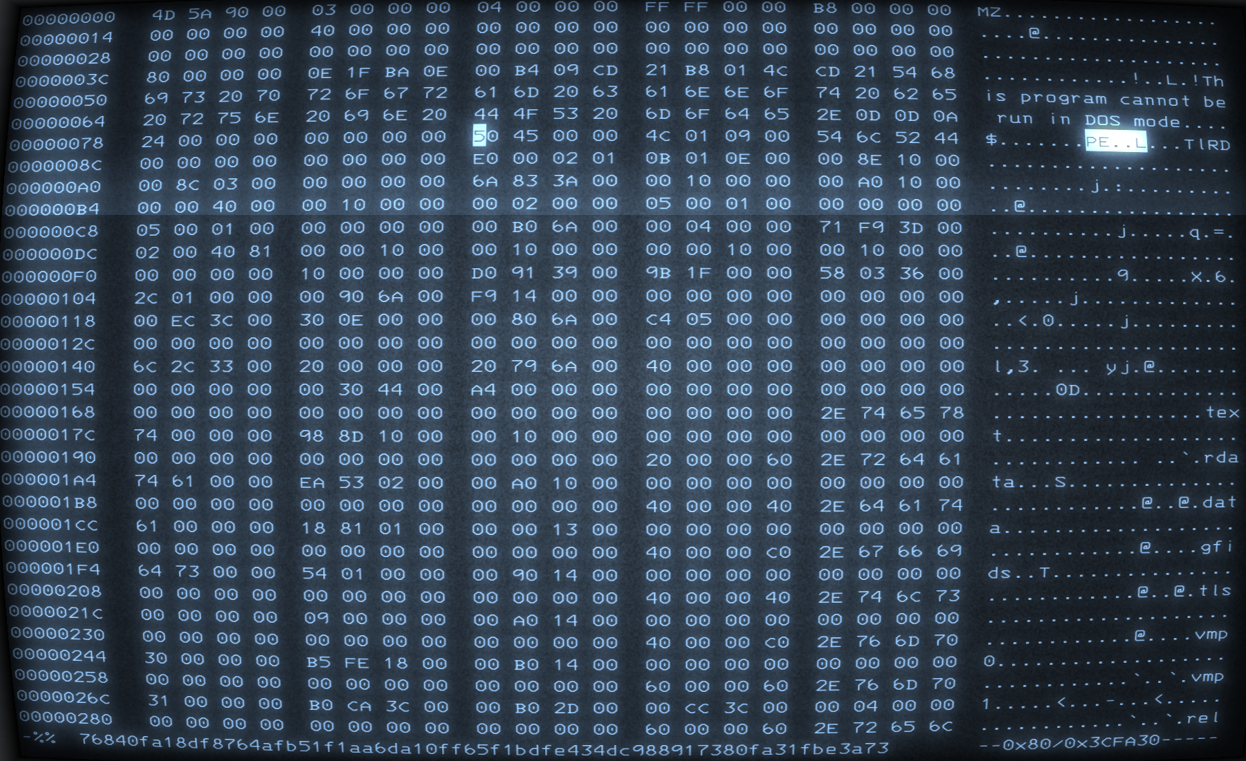 PE trick explained: Telling 32 and 64 bit apart with naked eye